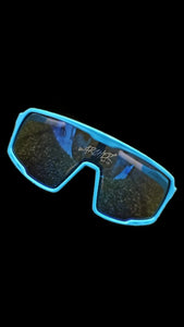 Archer Bat Sunglasses Baby Blue Frame