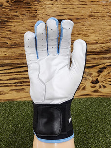 Black / Baby Blue Batting Gloves