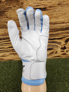 Baby Blue / White Batting Gloves