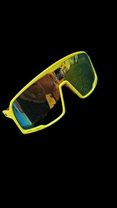 Archer Bat Sunglasses Yellow Frame
