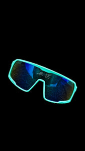 Archer Bat Sunglasses  Teal Frame